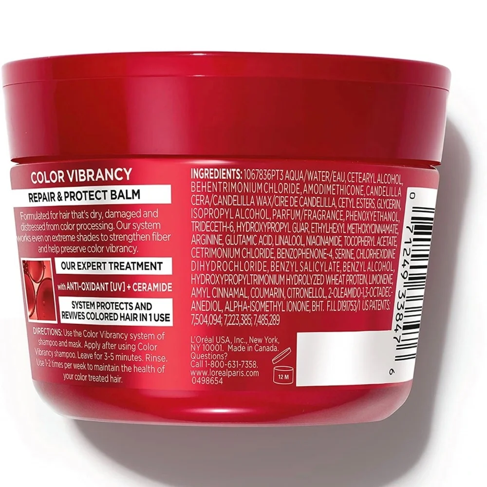L'Oreal Paris Elvive Color Vibrancy Repair and Protect Balm, 8.5 fl oz